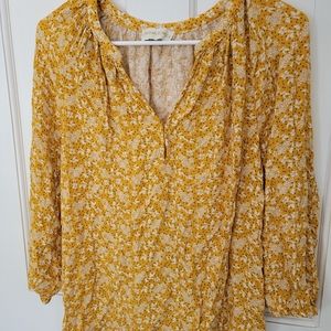 Boho blouse floral Cynthia Rowley